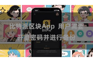 比特派区块App  用户需要开垦密码并进行备份